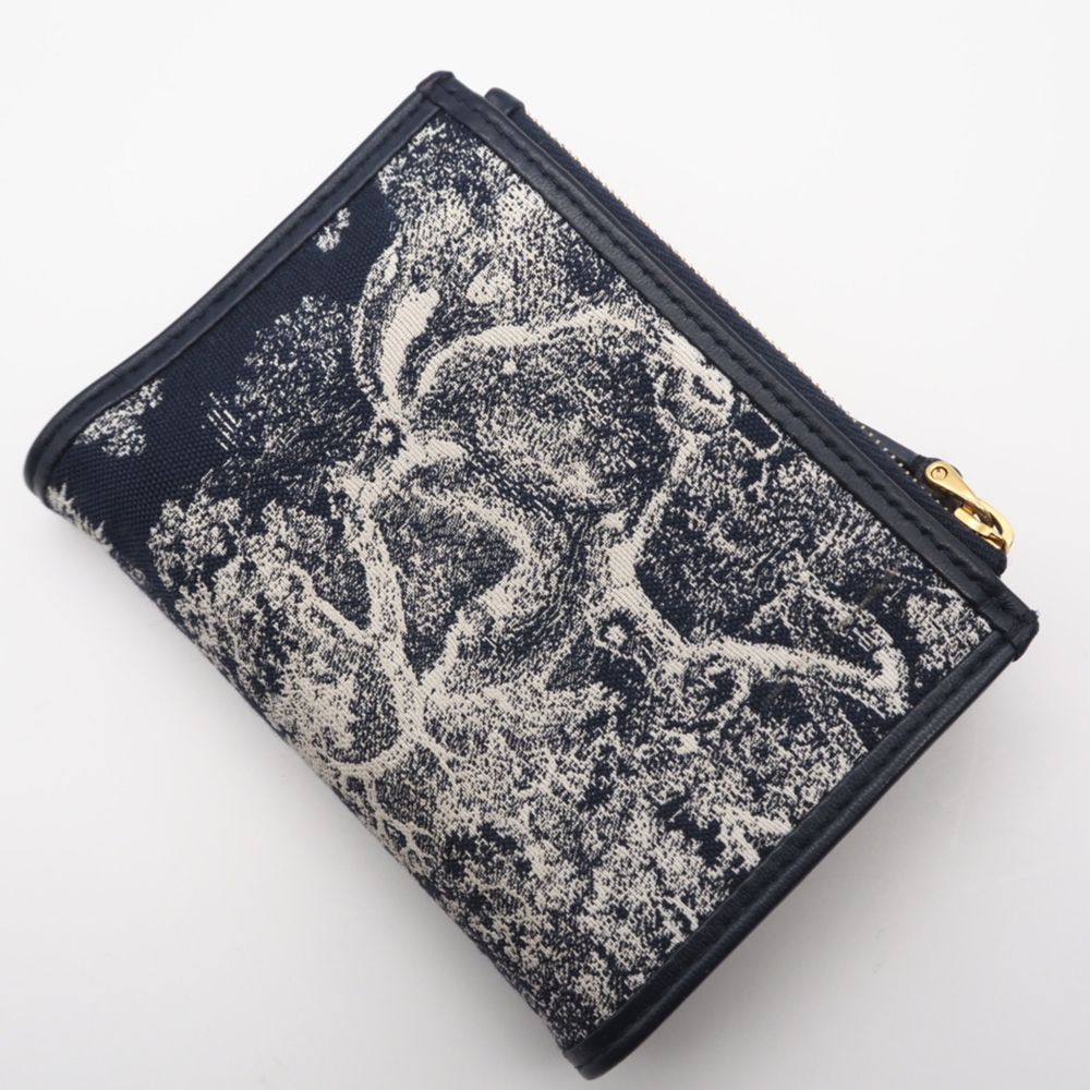 Christian Dior Dior Toile de Jouy Reverse Jacquard 30 Montaigne Dahlia Wallet... - Picture 3 of 16